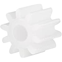 Los mejores  - Sourcingmap - Engranajes de plástico blanco de 10 dientes- modelo 102A- reducción- engranajes de gusano de plástico…